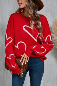 Posh Angel Wings Heart Sweater