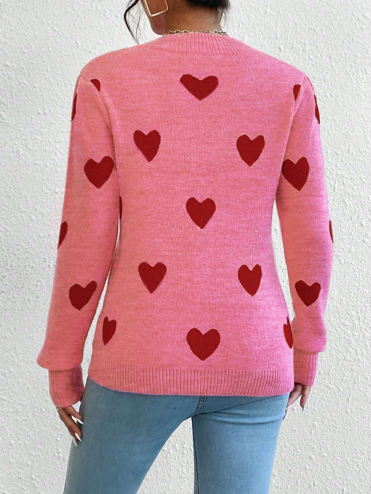 Red Heart Jacquard Sweater