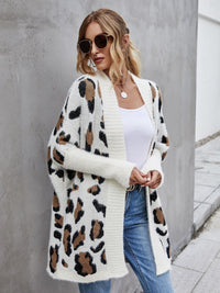 Posh Fuzzy Leopard Cardigan