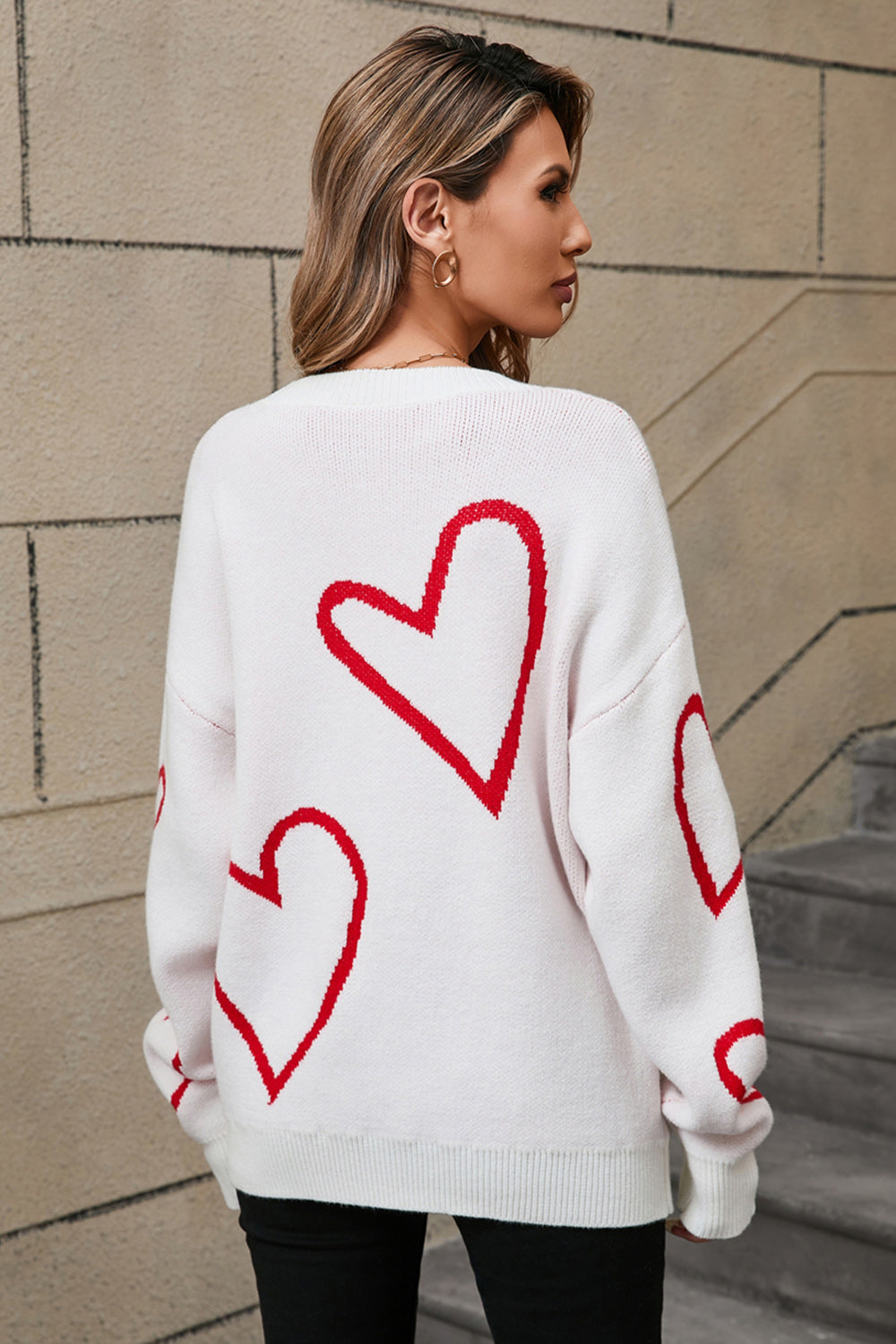 Posh Angel Wings Heart Sweater