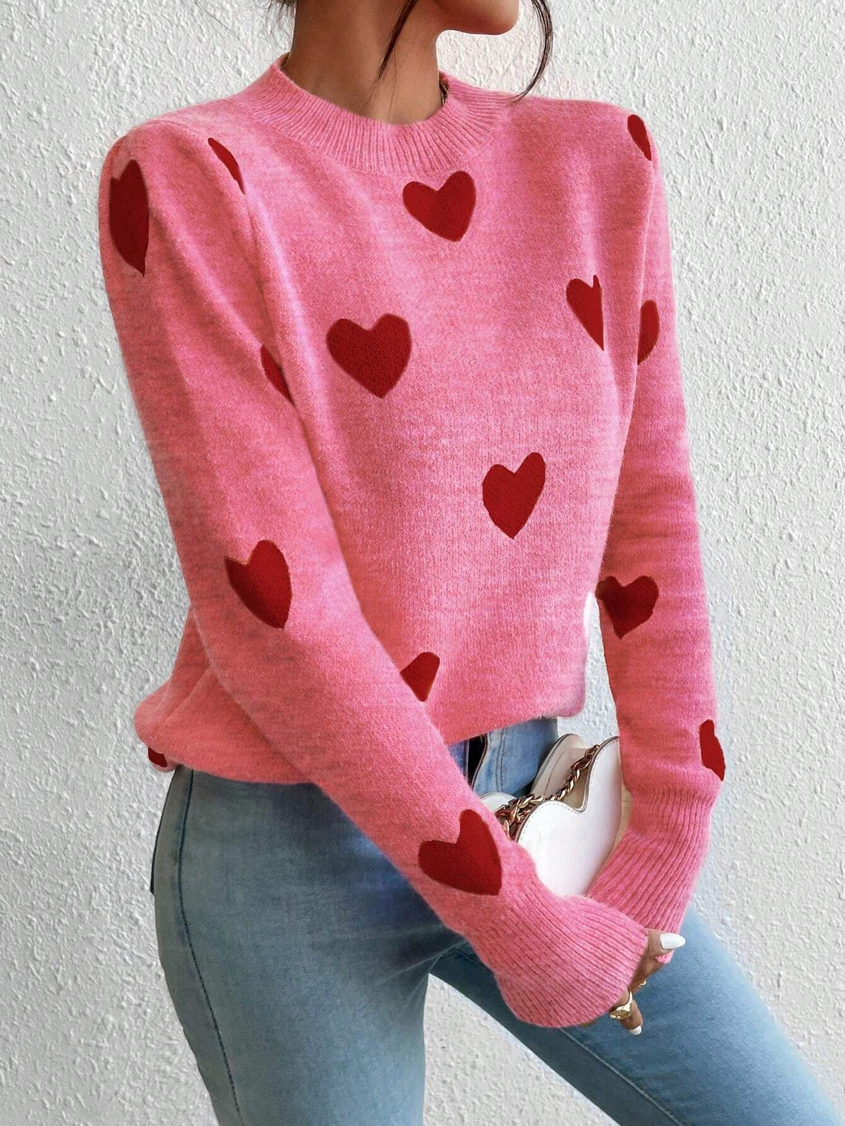 Red Heart Jacquard Sweater