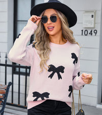 Cute Bow Knitwear Pullover Sweater
