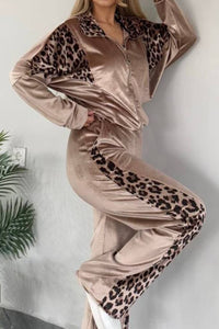 Posh Leopard Jumpsuit Set