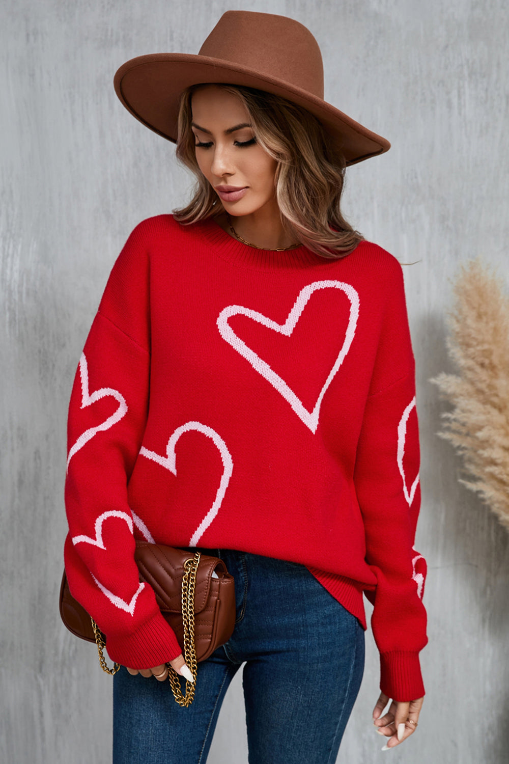 Posh Angel Wings Heart Sweater