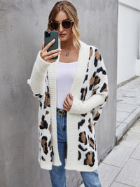 Posh Fuzzy Leopard Cardigan