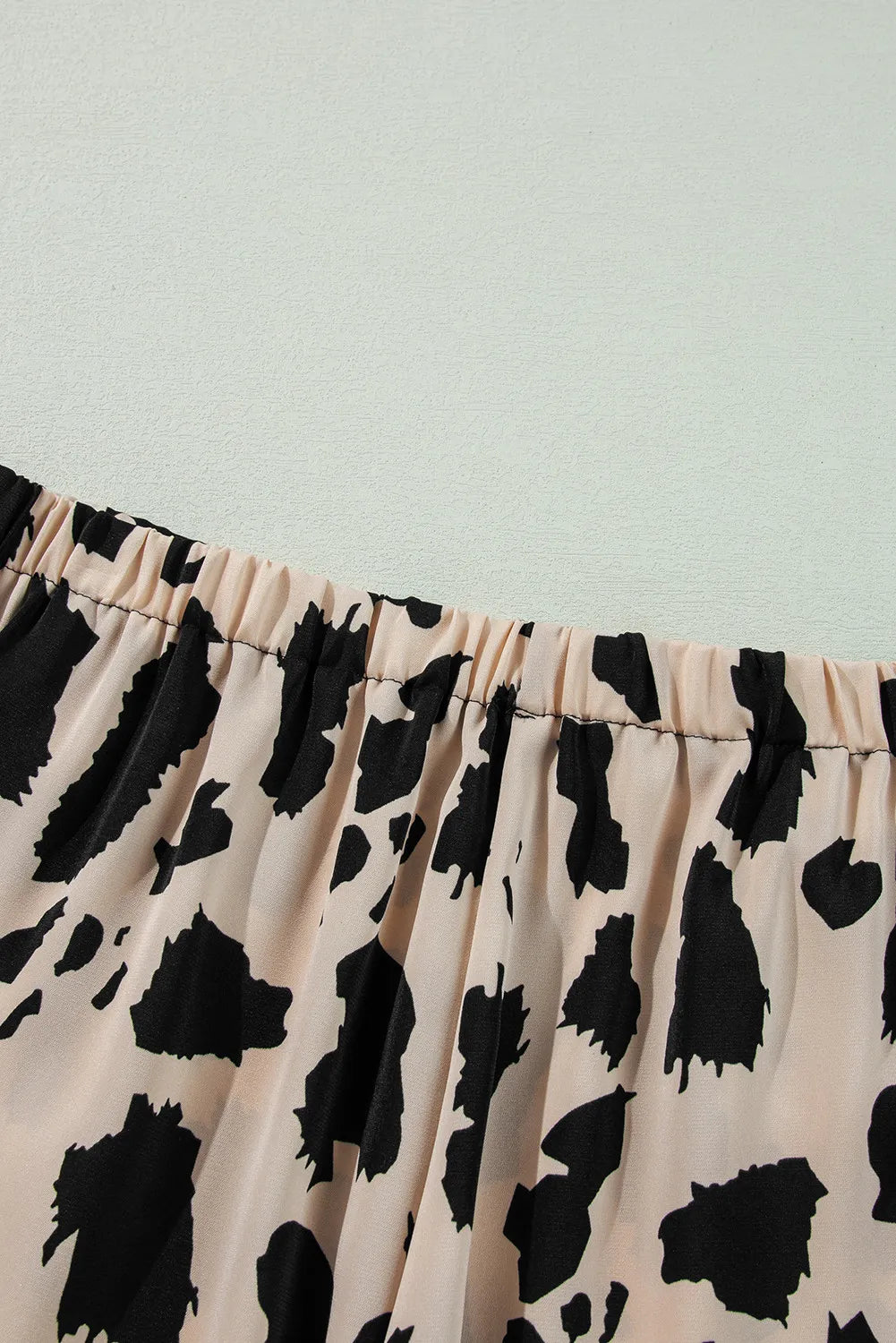 Cow Pattern Button Up Pajama Set