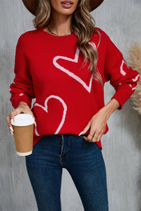 Posh Angel Wings Heart Sweater