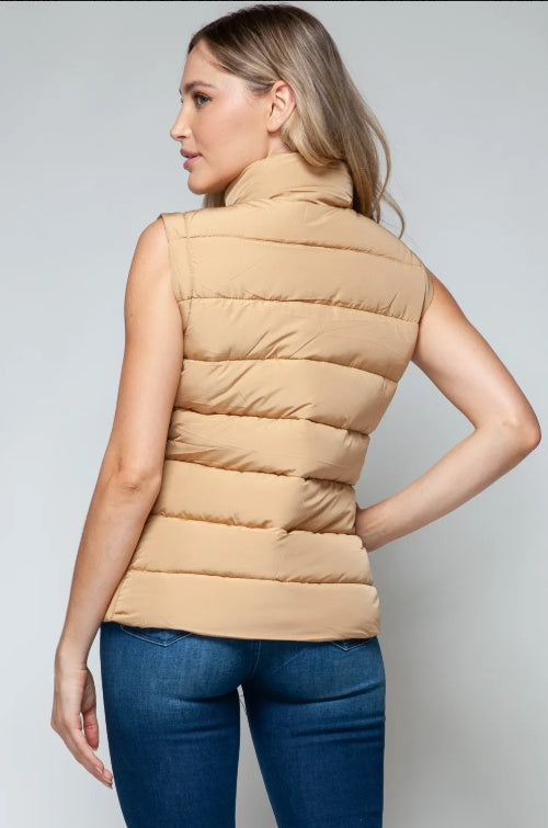 Iced Coffee Pocket Puffer Vest