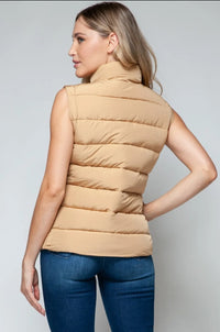 Iced Coffee Pocket Puffer Vest