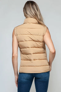 Iced Coffee Pocket Puffer Vest