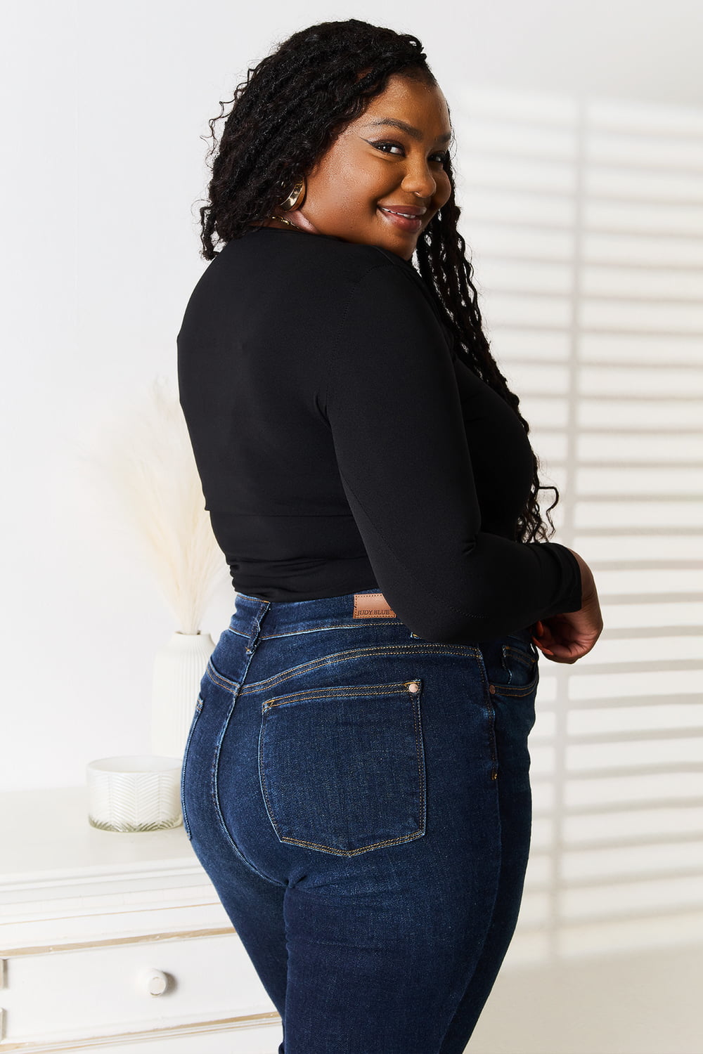 Bae Asymmetrical Long Sleeve Top