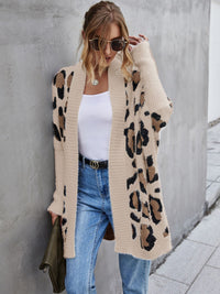Posh Fuzzy Leopard Cardigan