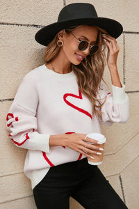 Posh Angel Wings Heart Sweater