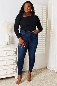Bae Asymmetrical Long Sleeve Top