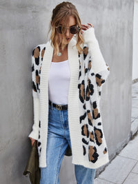 Posh Fuzzy Leopard Cardigan