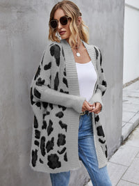 Posh Fuzzy Leopard Cardigan
