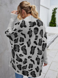Posh Fuzzy Leopard Cardigan