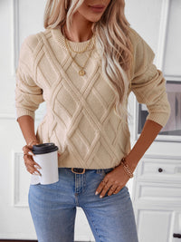Geometric Long Sleeve Sweater