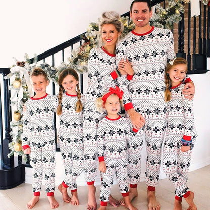 Black and White Matching Family Pajamas