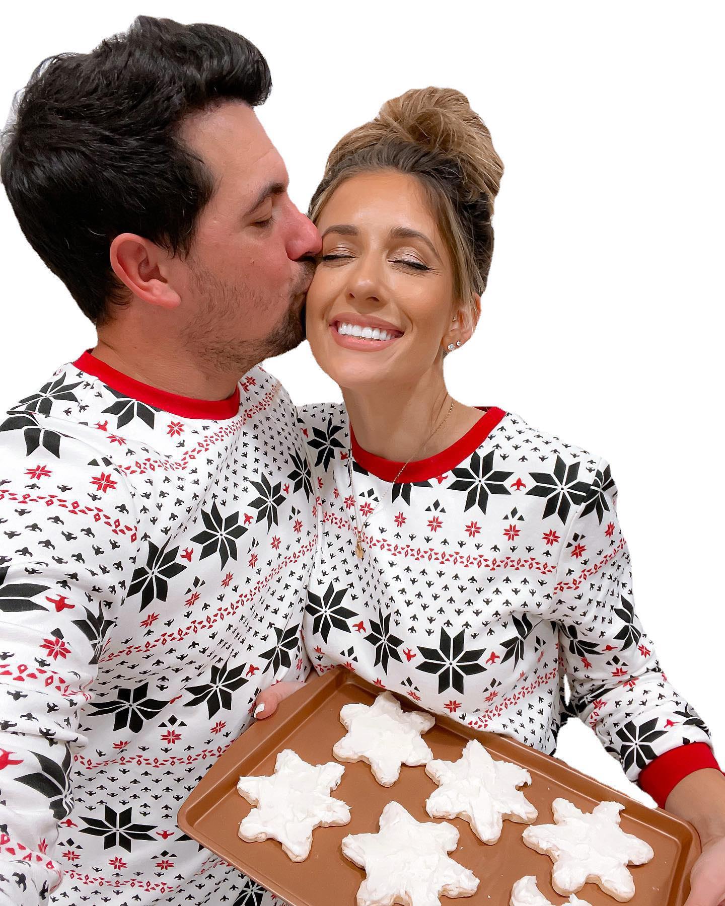 Black and White Matching Family Pajamas