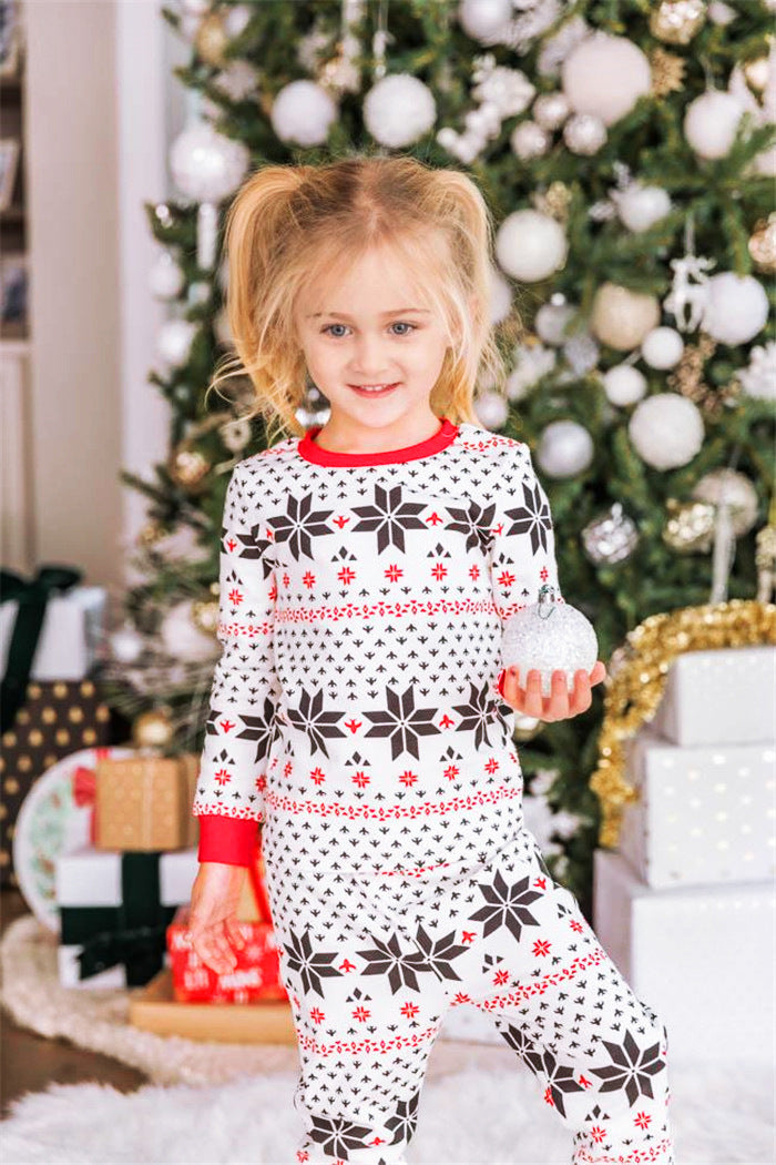 Black and White Matching Family Pajamas